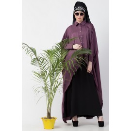 Nazneen Front Open Shirt Kaftan With Inner Casual Abaya