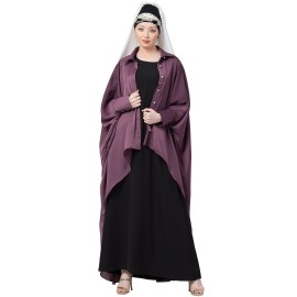 Nazneen Front Open Shirt Kaftan With Inner Casual Abaya