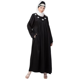 Nazneen scallop yoke bohemian casual Abaya