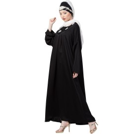 Nazneen scallop yoke bohemian casual Abaya