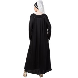 Nazneen scallop yoke bohemian casual Abaya