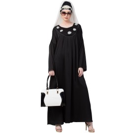 Nazneen scallop yoke bohemian casual Abaya