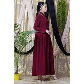 Nazneen Shirt Collar Executive Abaya 