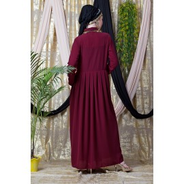 Nazneen Shirt Collar Executive Abaya 