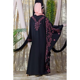 Nazneen embroidered Butterfly Sleeve  Party  Abaya