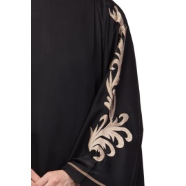 Nazneen right side and both sleeve resham embroidery Nida Kaftan