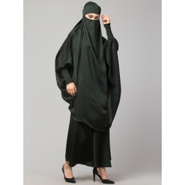 Nazneen Two pcs Khimer & Skirt Ready to wear Instant Hijab cum Naqab Set