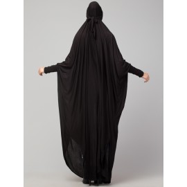 Nazneen Head to toe smocking at sleeve ready to wear one pc Jilbab with Naqab