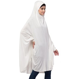 Nazneen Stretchable With Sleeve, Knee Length Jilbab Cum Prayer Khimer Hijab
