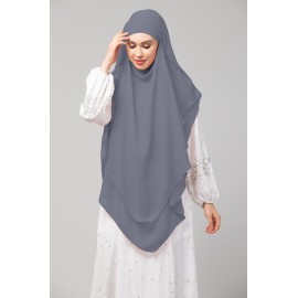 Nazneen Triangle tow layers tie at back Ready to wear Hijab cum Naqab