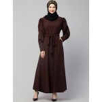 Nazneen Long Cuff Gathered Puffed Sleeve with Bet A line Abaya