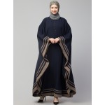 Nazneen Contrast Banding Kaftan