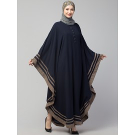 Nazneen Contrast Banding Kaftan