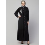 Nazneen Front Open with Embroidery Casual Abaya