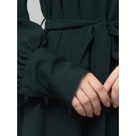 Nazneen Long Cuff Gathered Puffed Sleeve with Bet A line Abaya