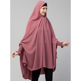 Nazneen stretchable smoking at wrist knee length Jilbab cum prayer khimar Hijab