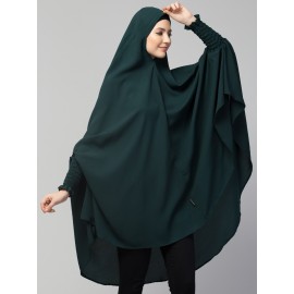 Nazneen stretchable smoking at wrist knee length Jilbab cum prayer khimar Hijab