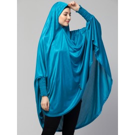 Nazneen stretchable smoking at wrist knee length Jilbab cum prayer khimar Hijab