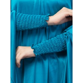 Nazneen stretchable smoking at wrist knee length Jilbab cum prayer khimar Hijab