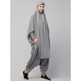 NAZNEEN SMOKING AT SLEEVE JERSEY KHIMER WITH HAREM PANT