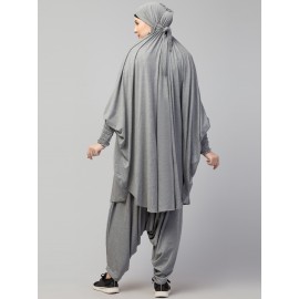 NAZNEEN SMOKING AT SLEEVE JERSEY KHIMER WITH HAREM PANT