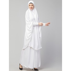 Nazneen Two pcs Khimer & Skirt Ready to wear Instant Hijab cum Naqab Set
