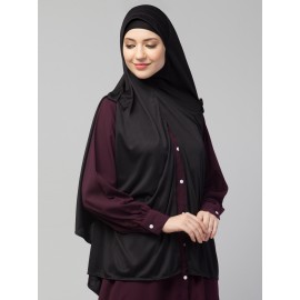 Nazneen buttons at shoulder Malaysian Hijab
