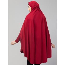 Nazneen stretchable Jersey smoking at  sleeve  Jilbab cum prayer khimar Hijab