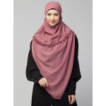 Nazneen Frill around shoulder, Triangle instant ready to wear tie at back Trendy Hijab