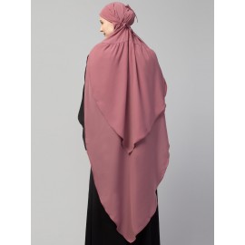 Nazneen Frill around shoulder, Triangle instant ready to wear tie at back Trendy Hijab