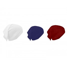 Nazneen Women's Tube Hijab Bonnet Cap Under Scarf Pullover Combo 3 Piece (Maroon White & Navy Blue)