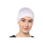 Nazneen Women's Tube Hijab Bonnet Cap Under Scarf Pullover (WHITE)