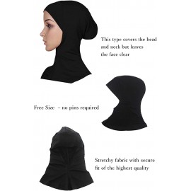 Nazneen Stretchable Under Hijab Ninja cap Combo pack of 2 (Black & White)