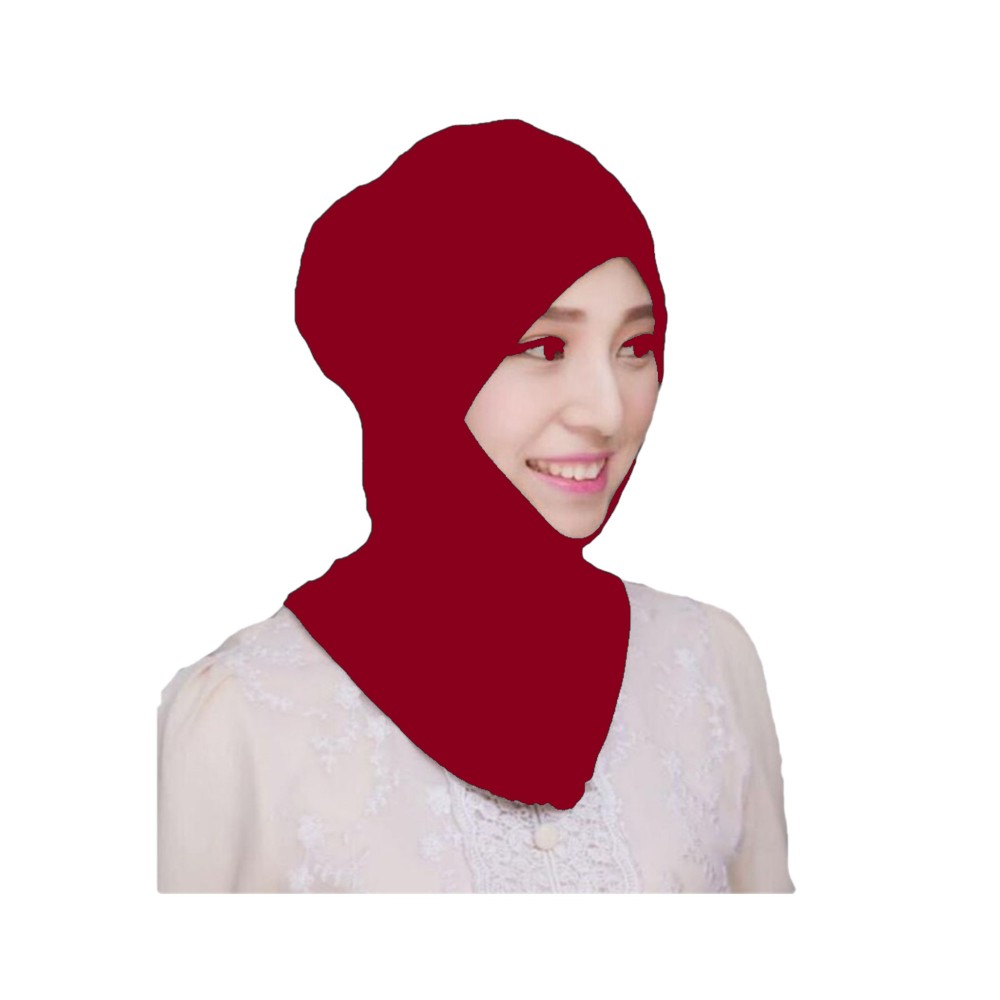 Nazneen Stretchable Under Hijab Ninja cap (Maroon)