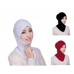 Nazneen Stretchable Under Hijab Ninja cap Combo pack of 3 (Black, White & Maroon)