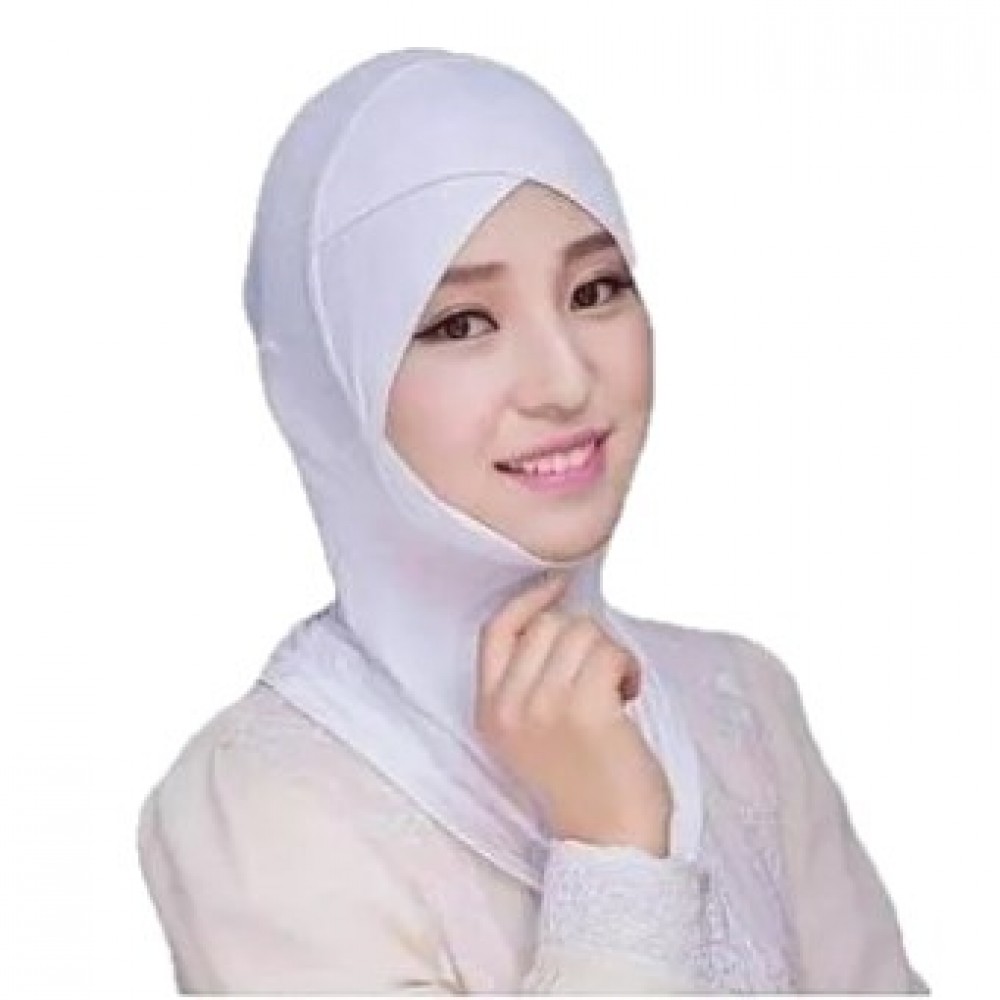 Nazneen Stretchable Under Hijab Ninja cap (White)