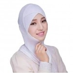 Nazneen Stretchable Under Hijab Ninja cap (White)