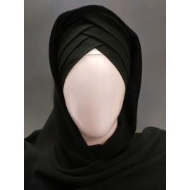 Hijab World 3 Layers Turban Style Hijab