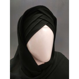 Hijab World 3 Layers Turban Style Hijab