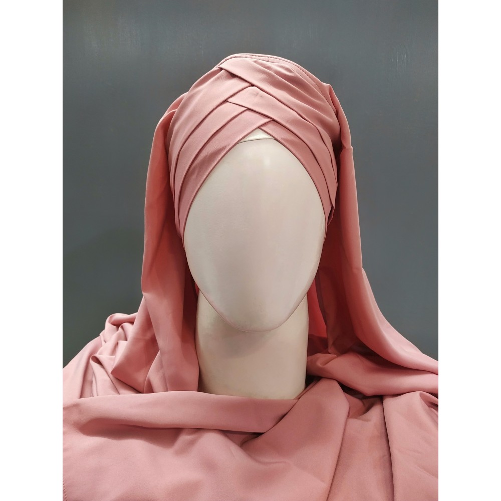 Hijab World 3 Layers Turban Style Hijab