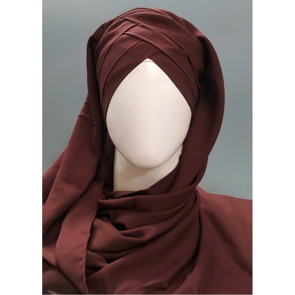 Hijab World 3 Layers Turban Style Hijab