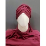 Hijab World 3 Layers Turban Style Hijab