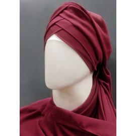 Hijab World 3 Layers Turban Style Hijab