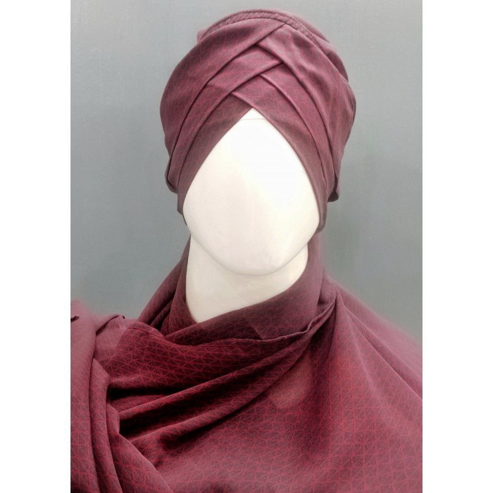 Hijab World 3 Layers Turban Style Hijab