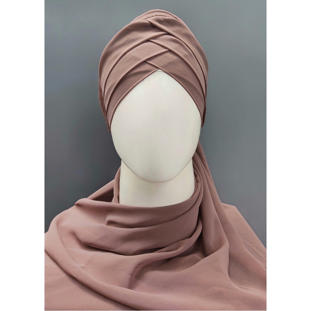 Hijab World 3 Layers Turban Style Hijab