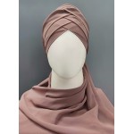 Hijab World 3 Layers Turban Style Hijab