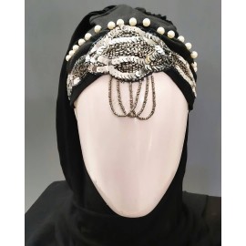 Hijab World Hand Embroidered Halime Sultan Ready To Wear Hijab