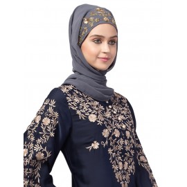 Hijab World Hand Embroidered Halime Sultan Ready To Wear Hijab 