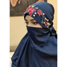 Hijab World Hand Embroidered Halime Sultan Ready To Wear Hijab