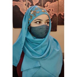 Hijab World Hand Embroidered Halime Sultan Ready To Wear Hijab